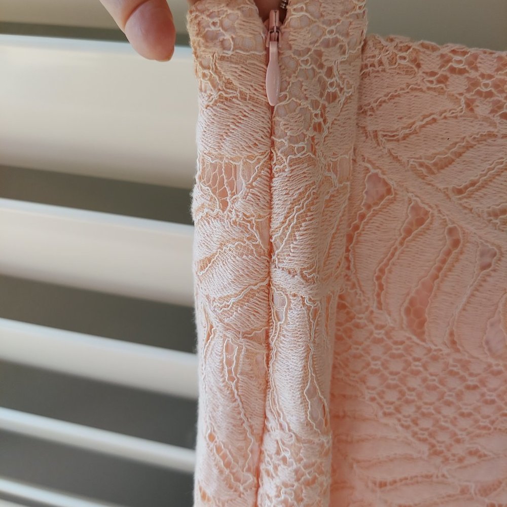 NWT Lovers & Friends Pink Lace  Skirt Papaya Sz L - Picture 9 of 17